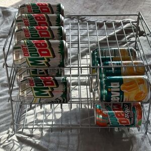 Stainless Steel 2-Tier Can & Bottle Organizer Rack - Silver